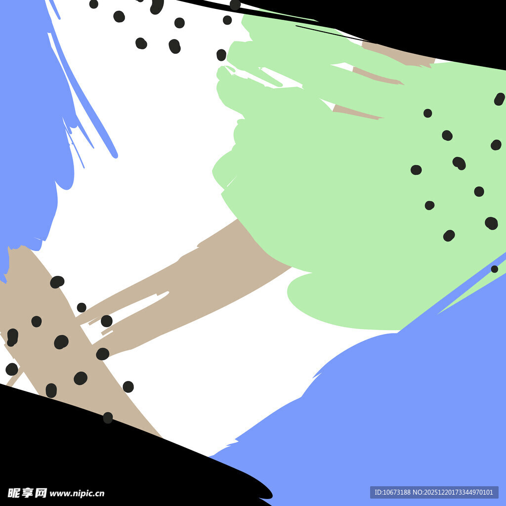 抽象多彩几何图案画作