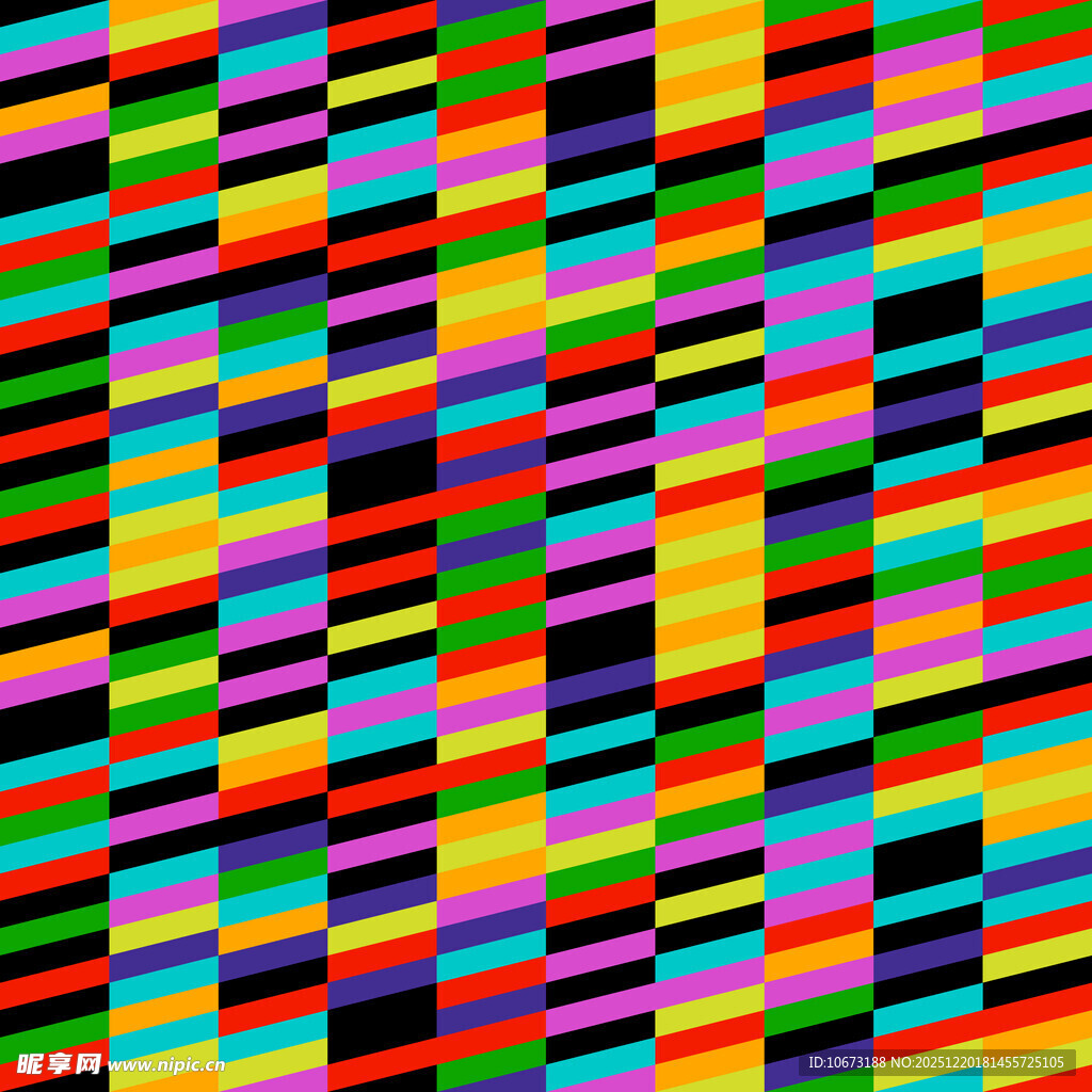 彩色斜条纹抽象图案