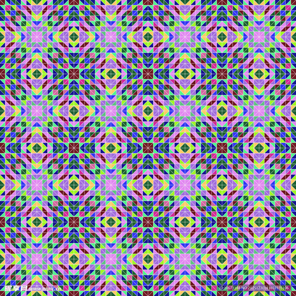 多彩几何图案无缝背景
