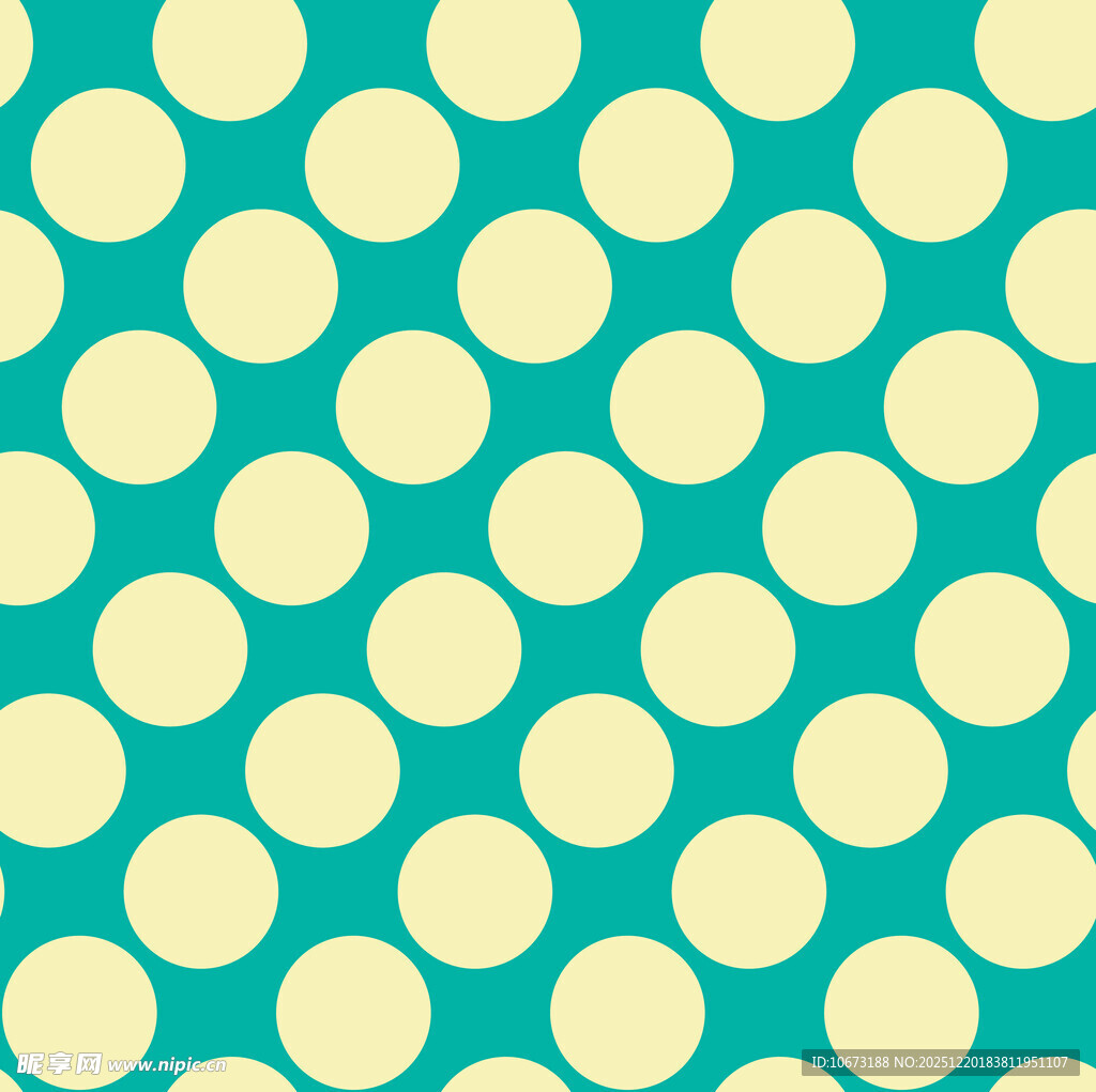 蓝底黄点简约几何图案