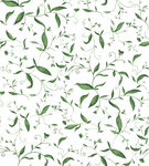 清新绿叶花卉无缝图案