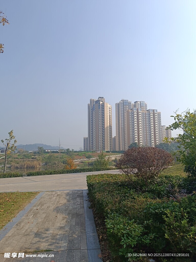 城市住宅区周边景观