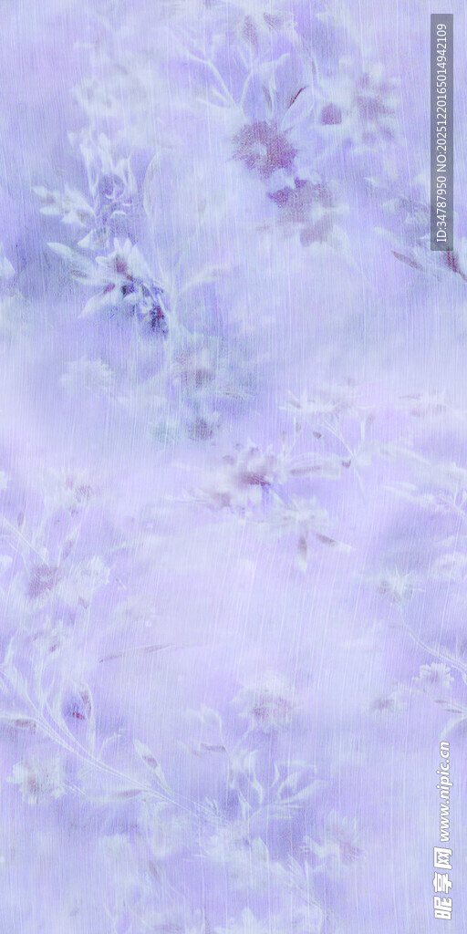 梦幻淡紫色抽象花卉背景