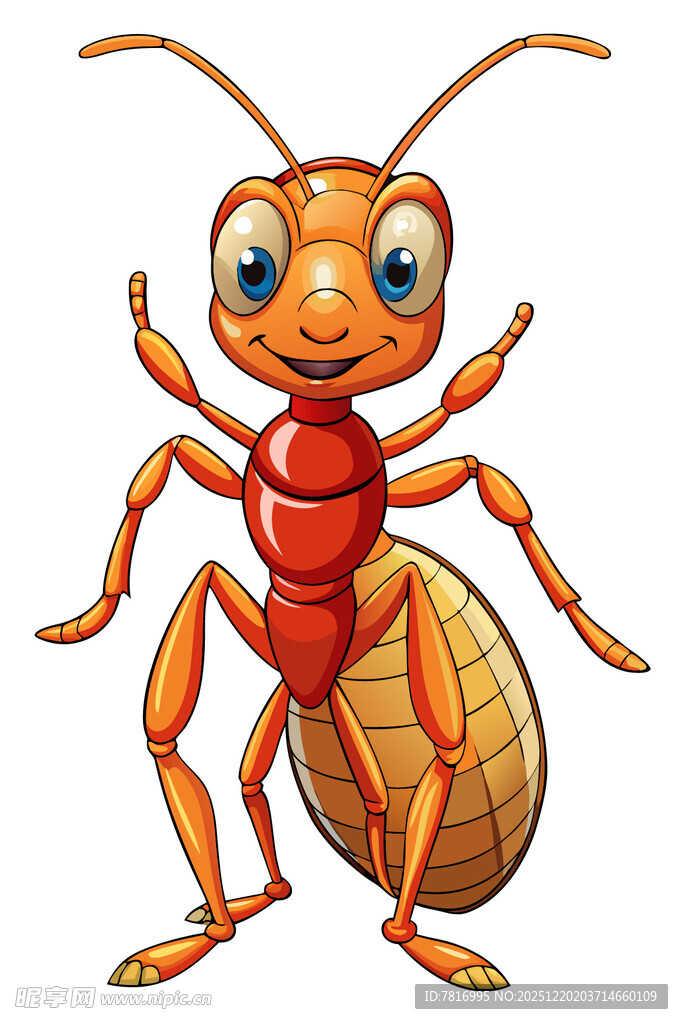 可爱卡通蚂蚁形象