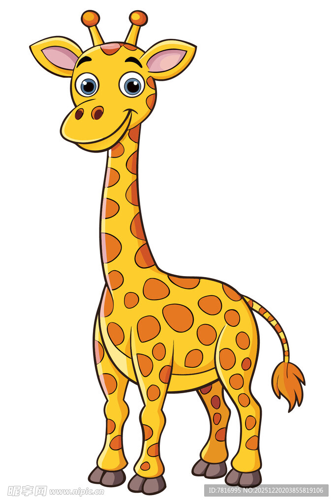 可爱长颈鹿卡通形象