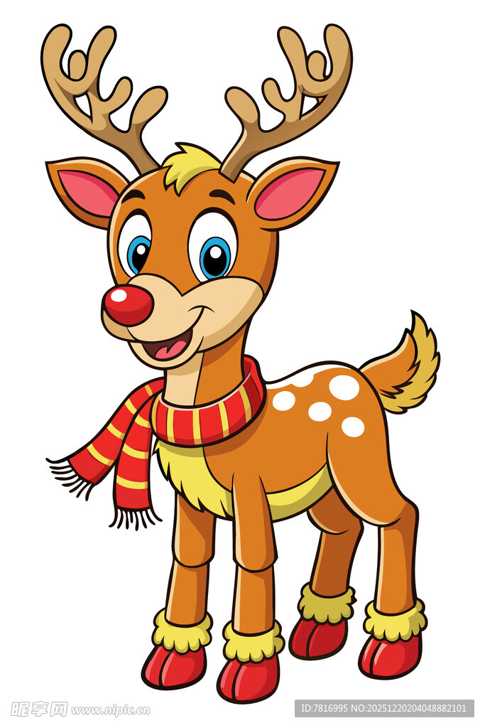 可爱小鹿卡通形象