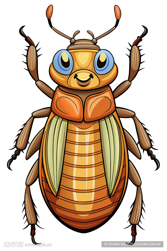 可爱卡通甲虫形象