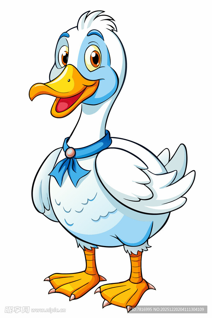 可爱卡通小鸭形象展示