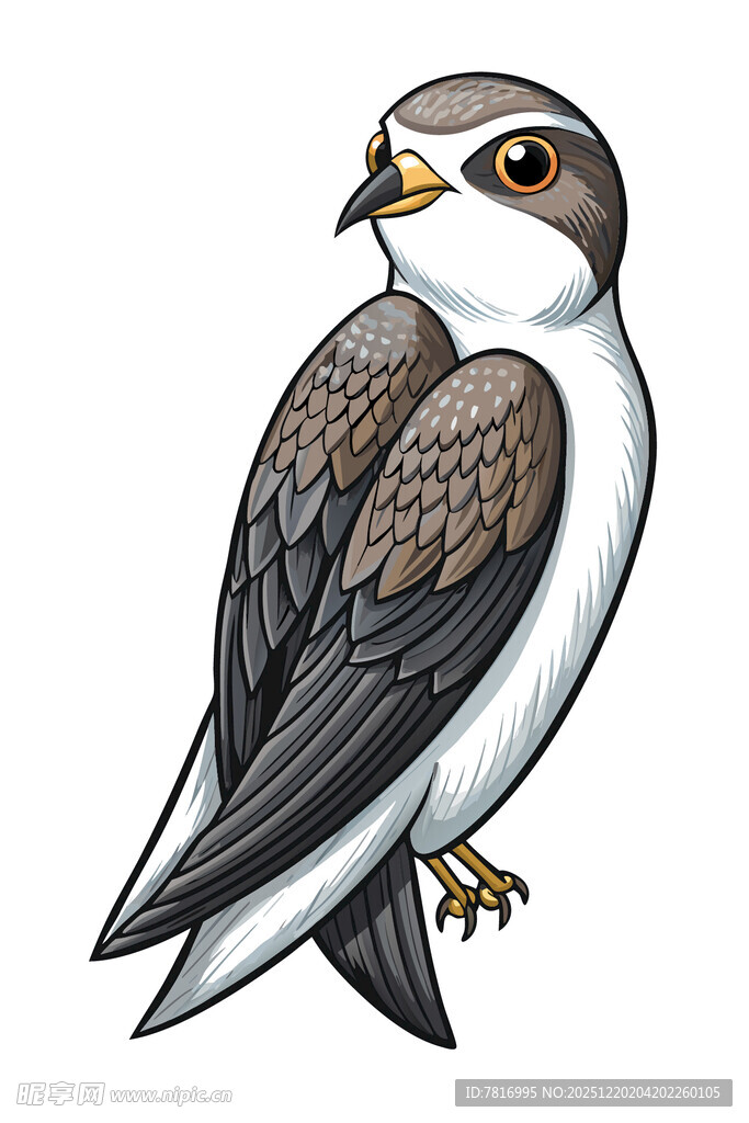 可爱的小鸟插画