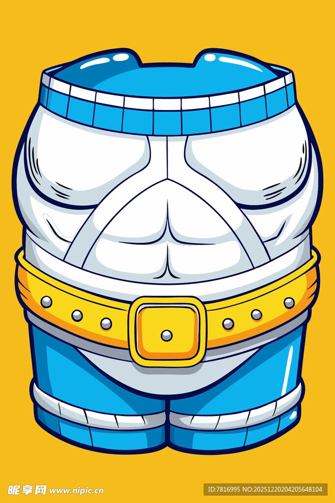 卡通风格男士短裤