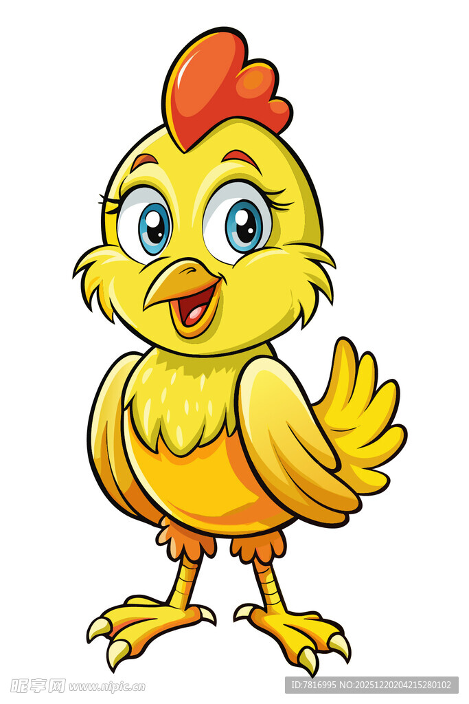 可爱小黄鸡卡通形象