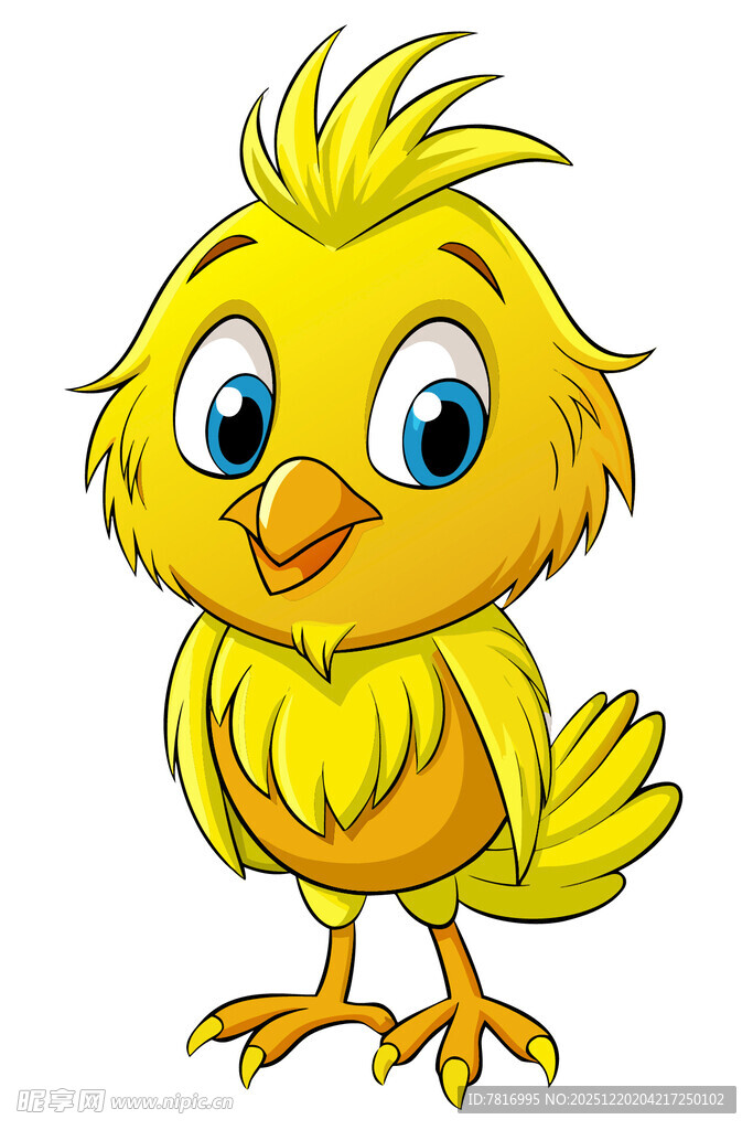 可爱小黄鸡卡通形象