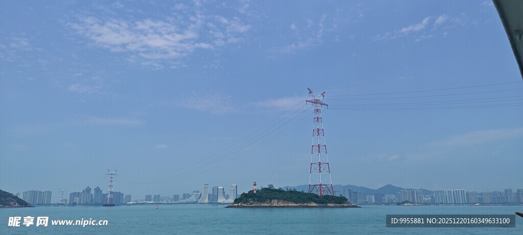 福建厦门海上岛屿风光