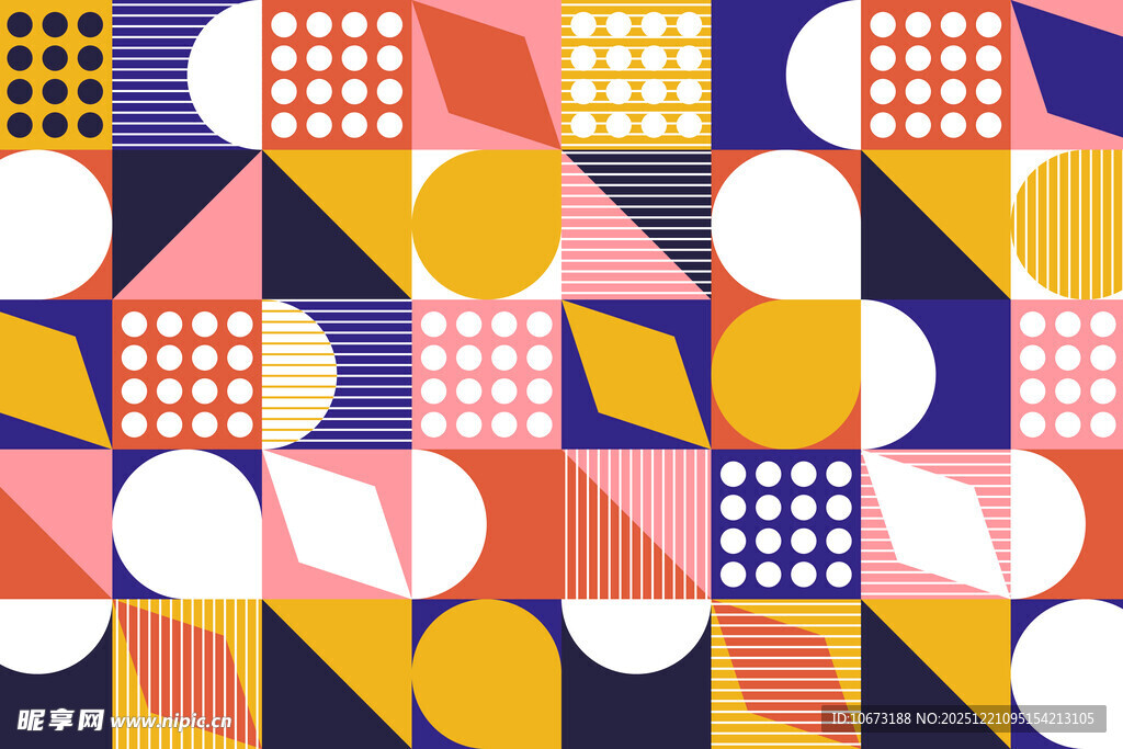 几何图案抽象艺术背景图