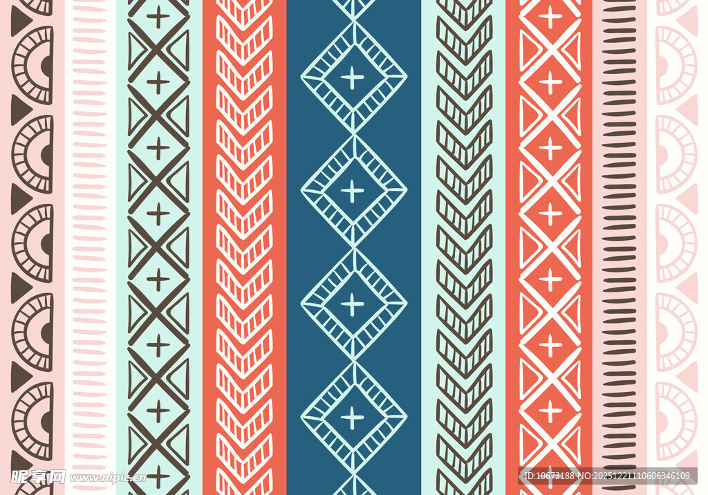 民族风几何图案纹理集合