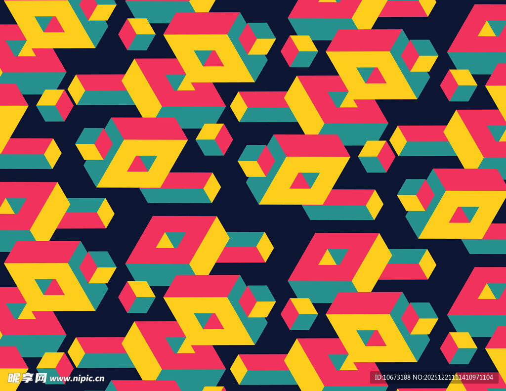 多彩几何图案背景