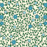 蓝绿花卉图案纹理背景
