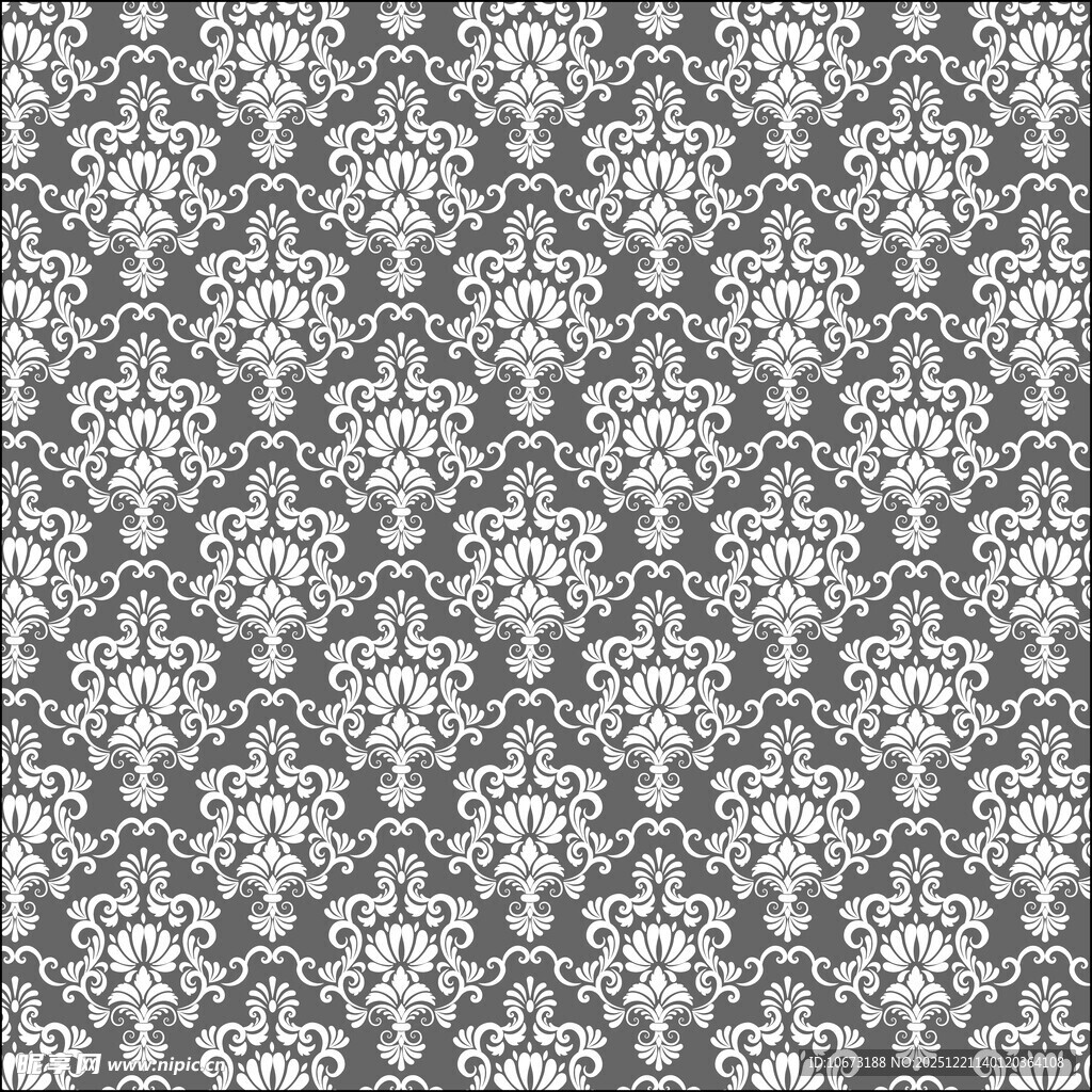 复古花卉几何图案纹理