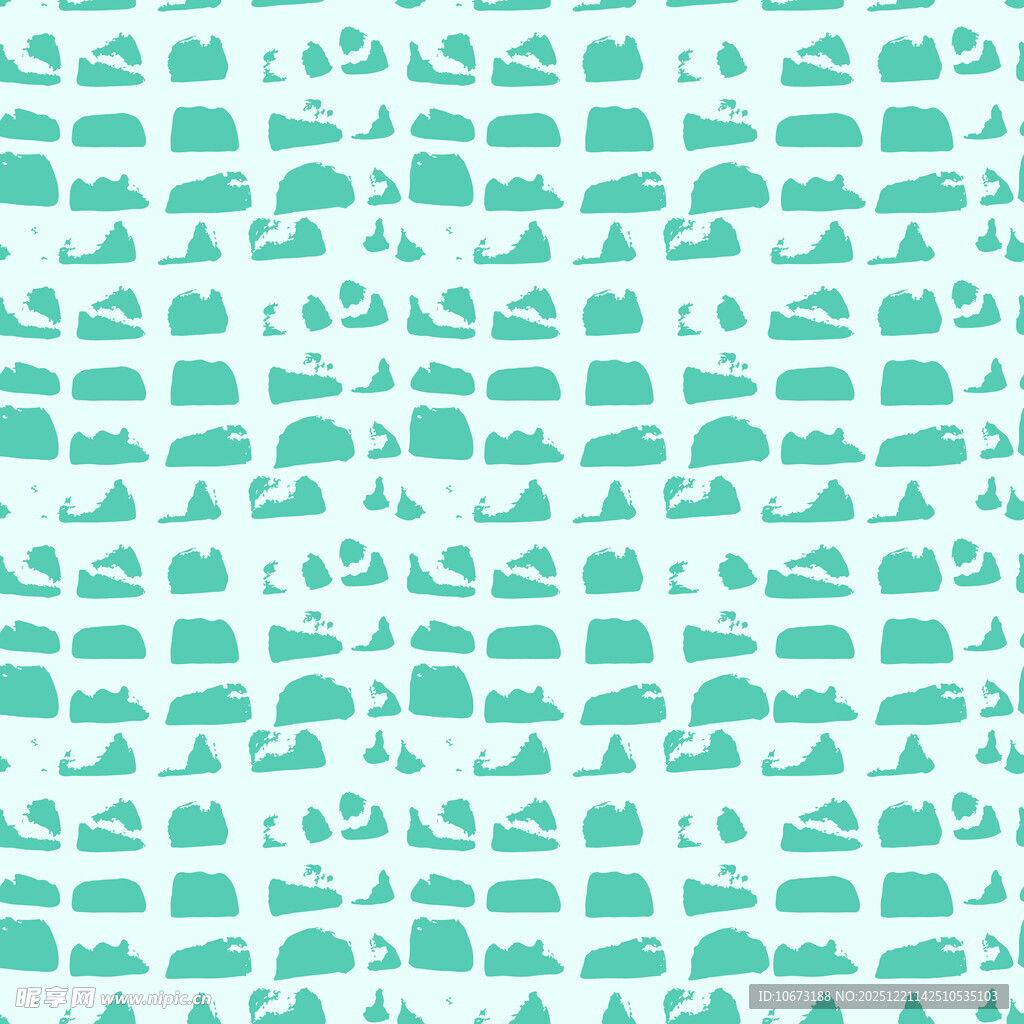 清新绿白几何图案背景