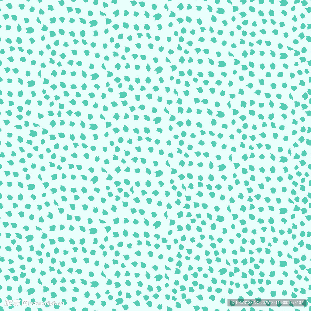清新绿底白点图案背景