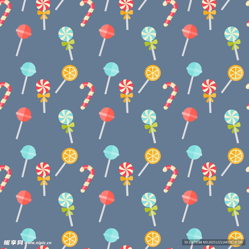 多彩糖果图案背景