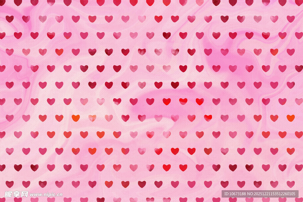 粉色心形图案背景