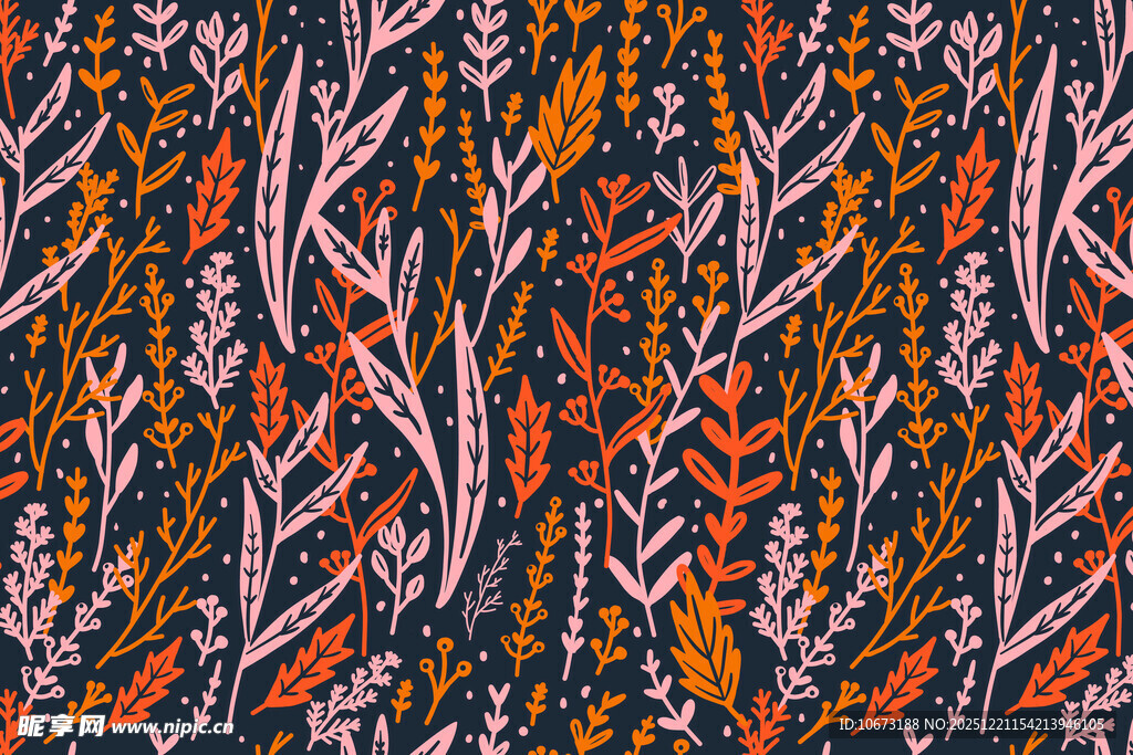 民族风抽象花纹图案