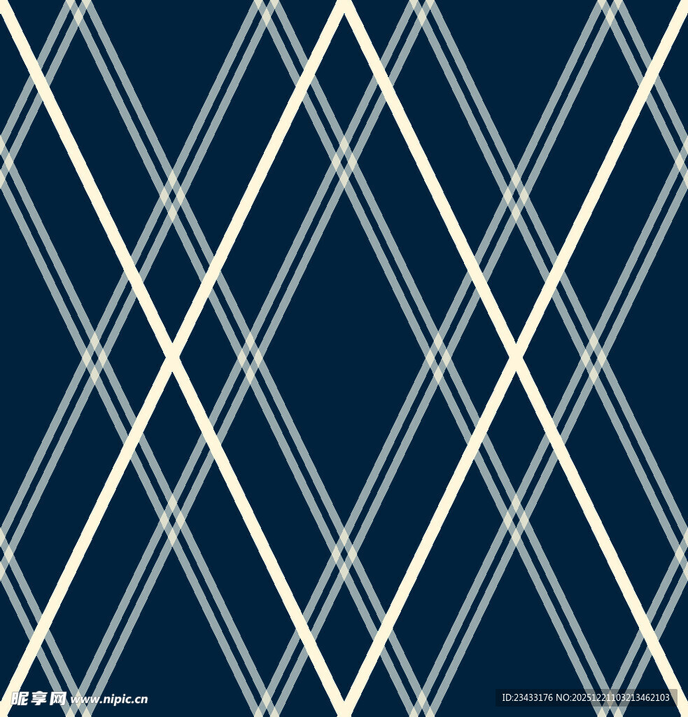 蓝底白线条几何图案背景