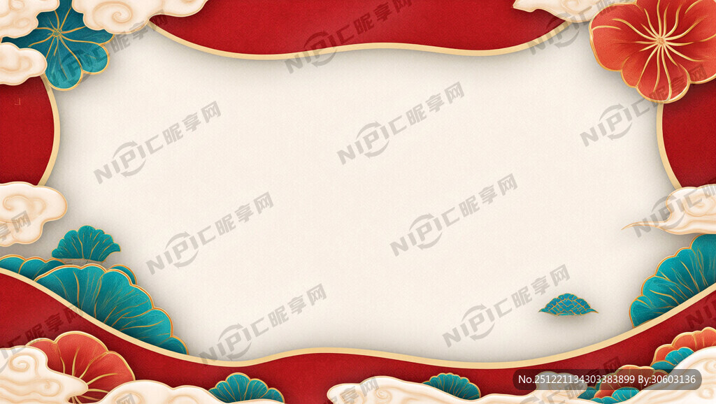 中国风背景海报  无字