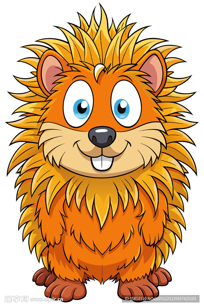 可爱小刺猬卡通形象