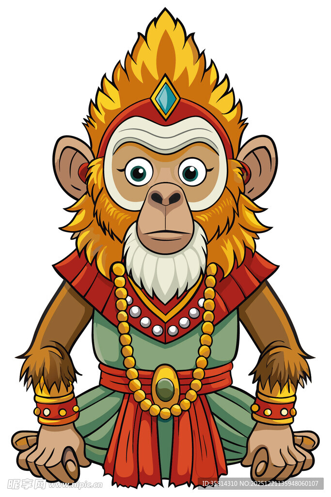 卡通猴王形象