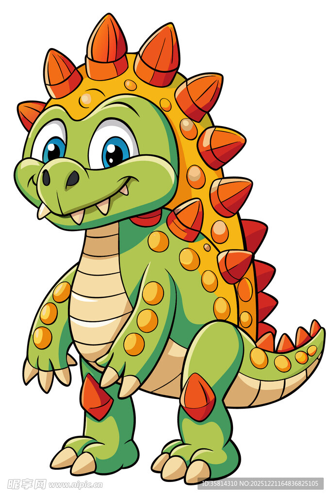 可爱卡通恐龙形象