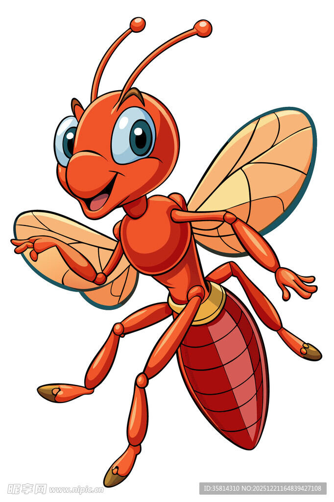 可爱卡通蚂蚁形象