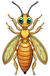 可爱卡通黄蜂形象