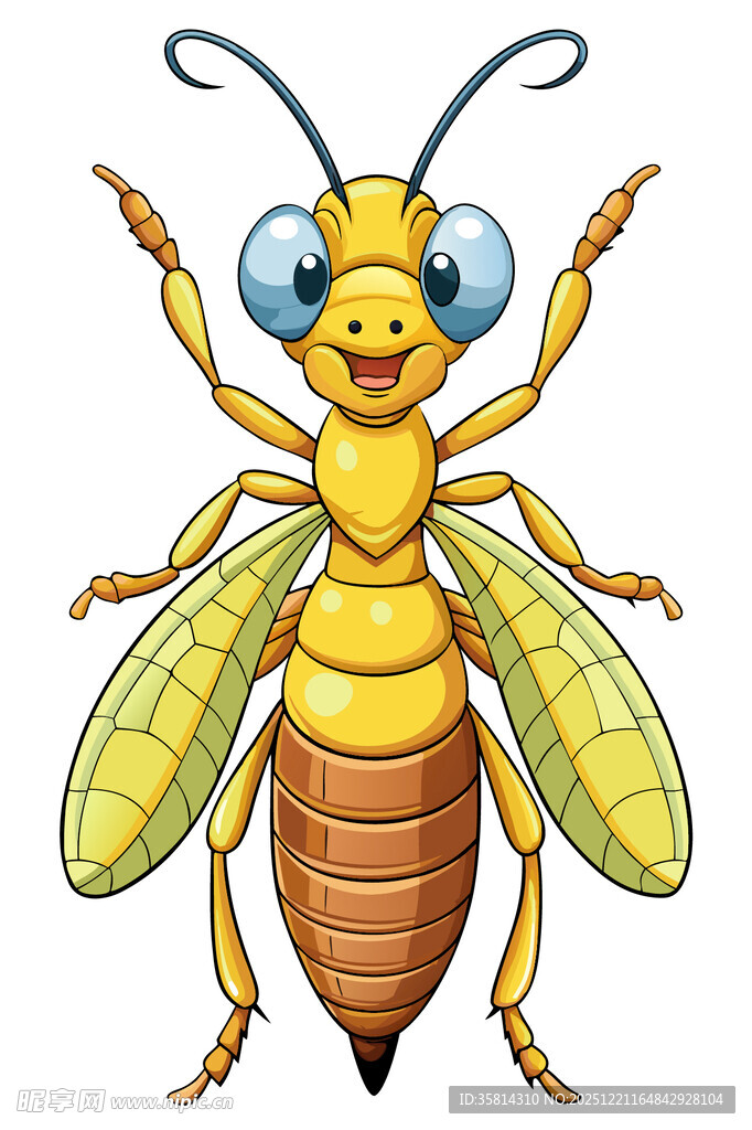 可爱卡通蜜蜂形象