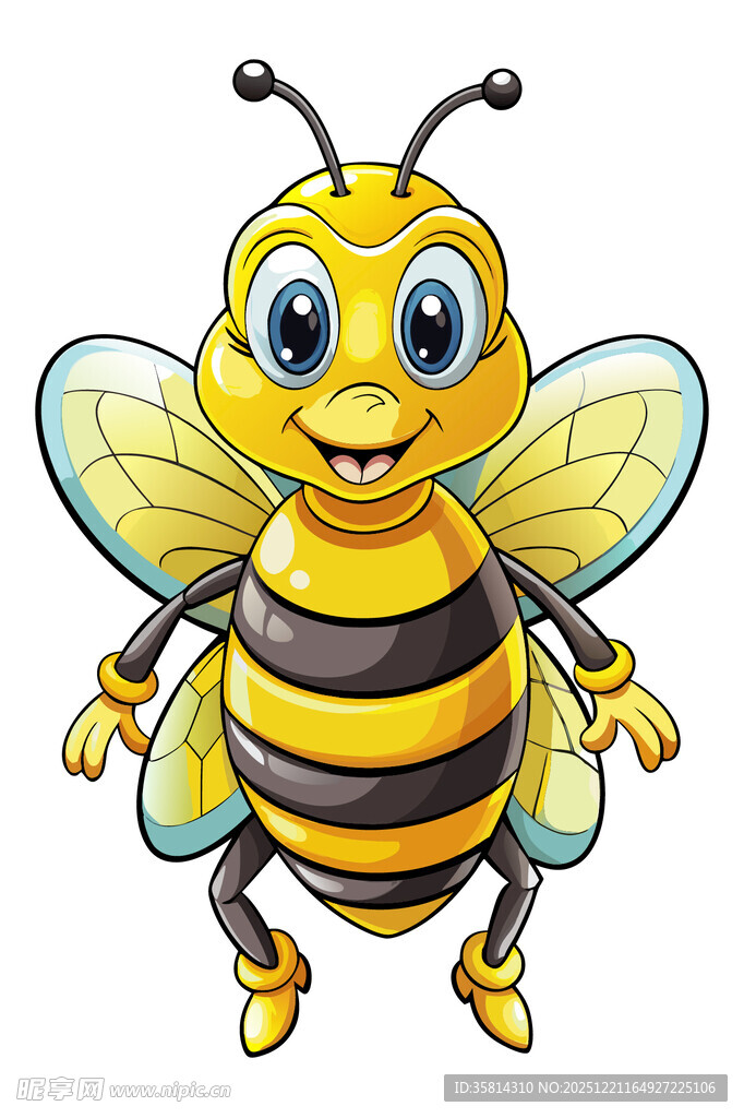 可爱卡通蜜蜂形象