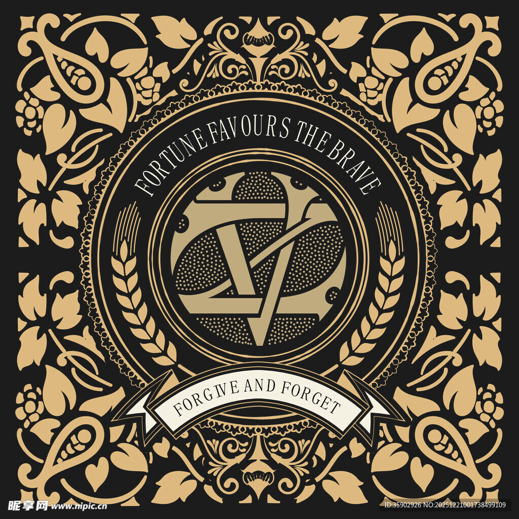 奢华LV复古风装饰图案