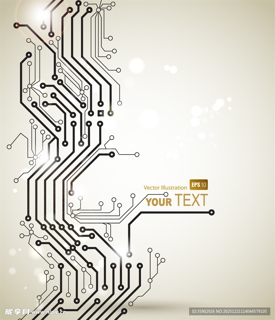 科技风电路板背景图