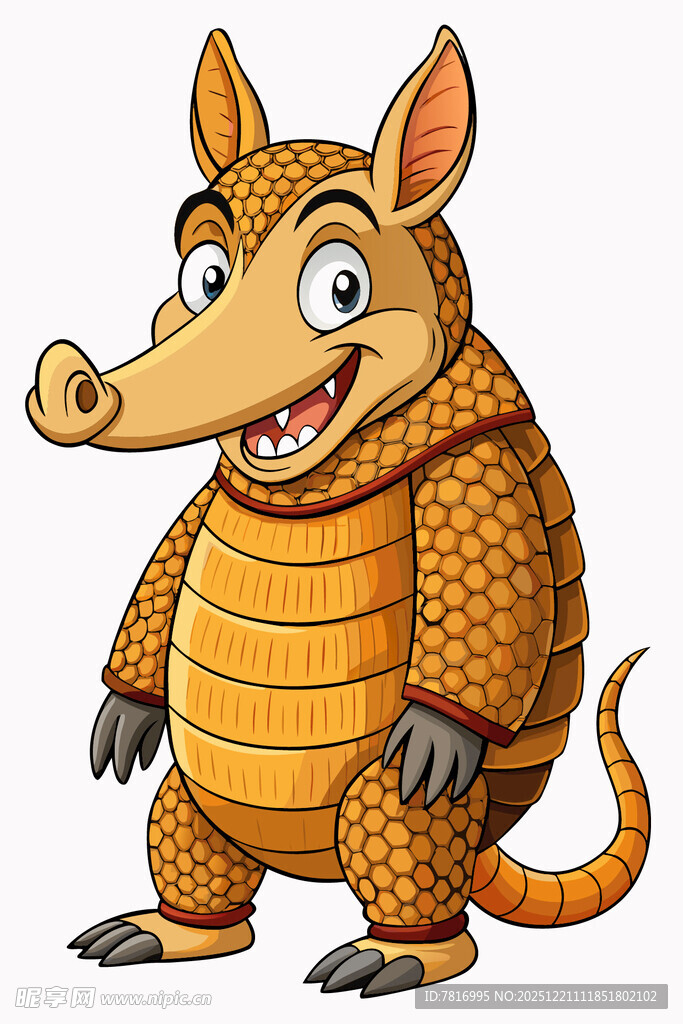 可爱犰狳卡通形象