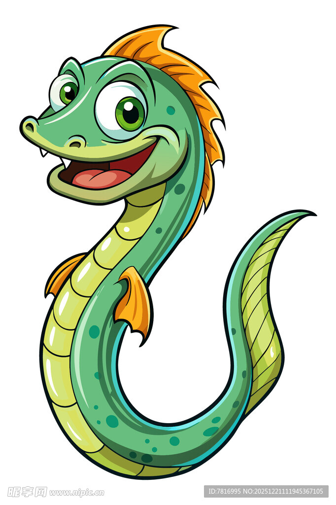 可爱卡通小海龙