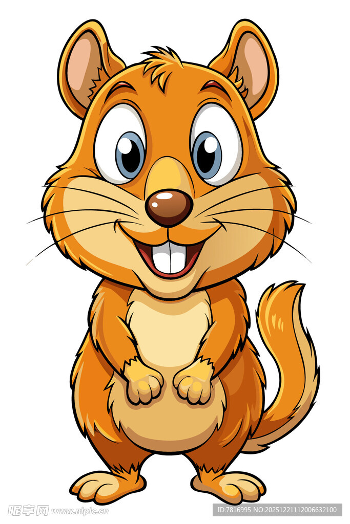 可爱小松鼠卡通形象