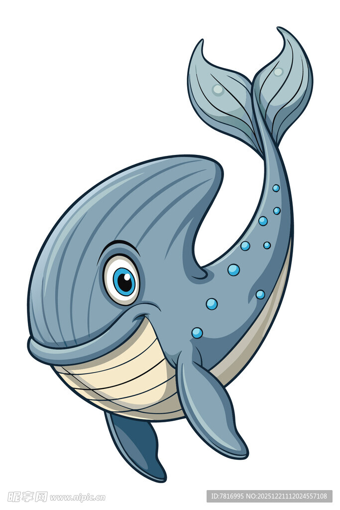 可爱卡通鲸鱼形象