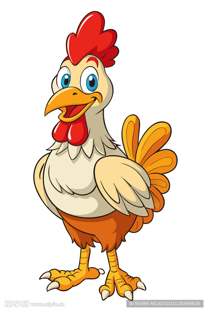 可爱卡通母鸡形象