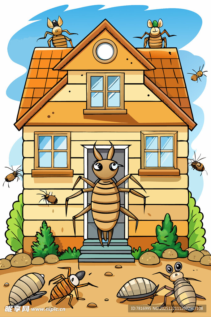 房屋遭白蚁侵袭场景