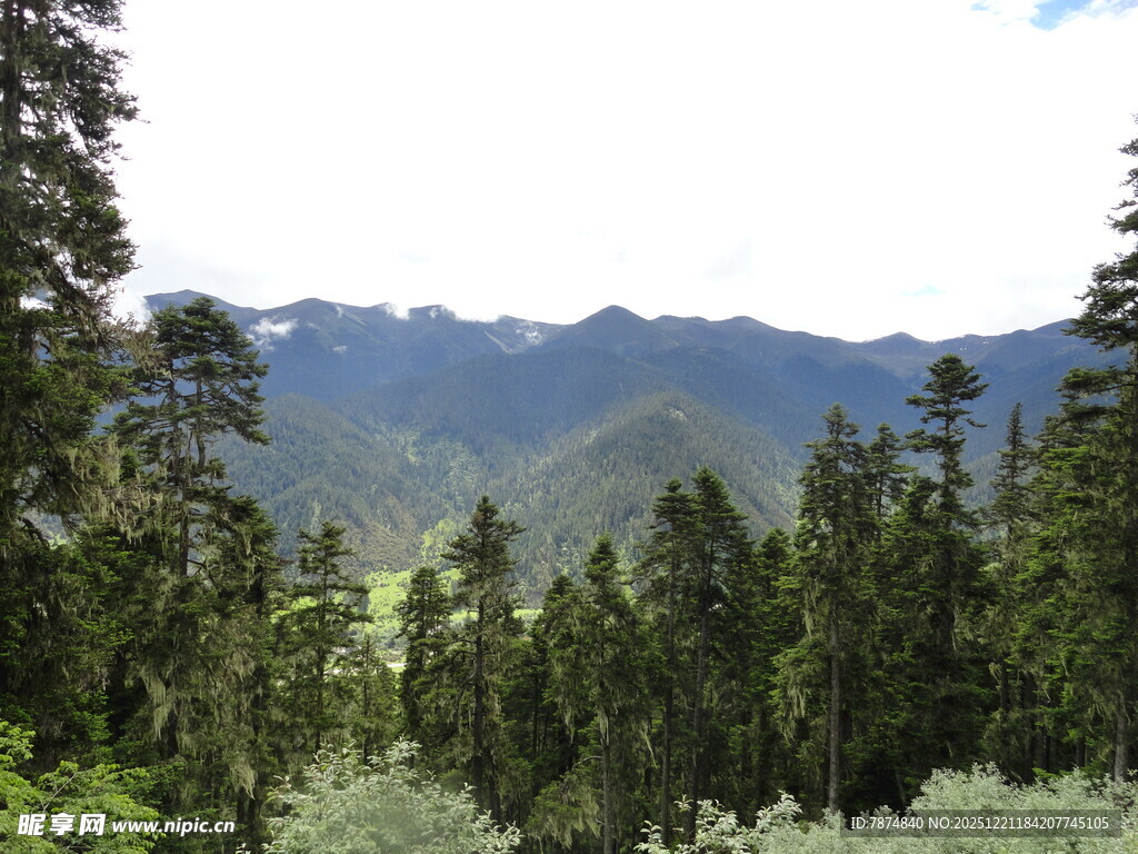 山林间的秀丽山脉风光