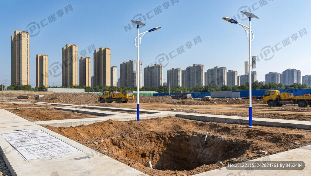 风光互补路灯项目地基基础图纸
