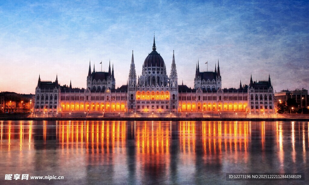 匈牙利国会大厦夜景