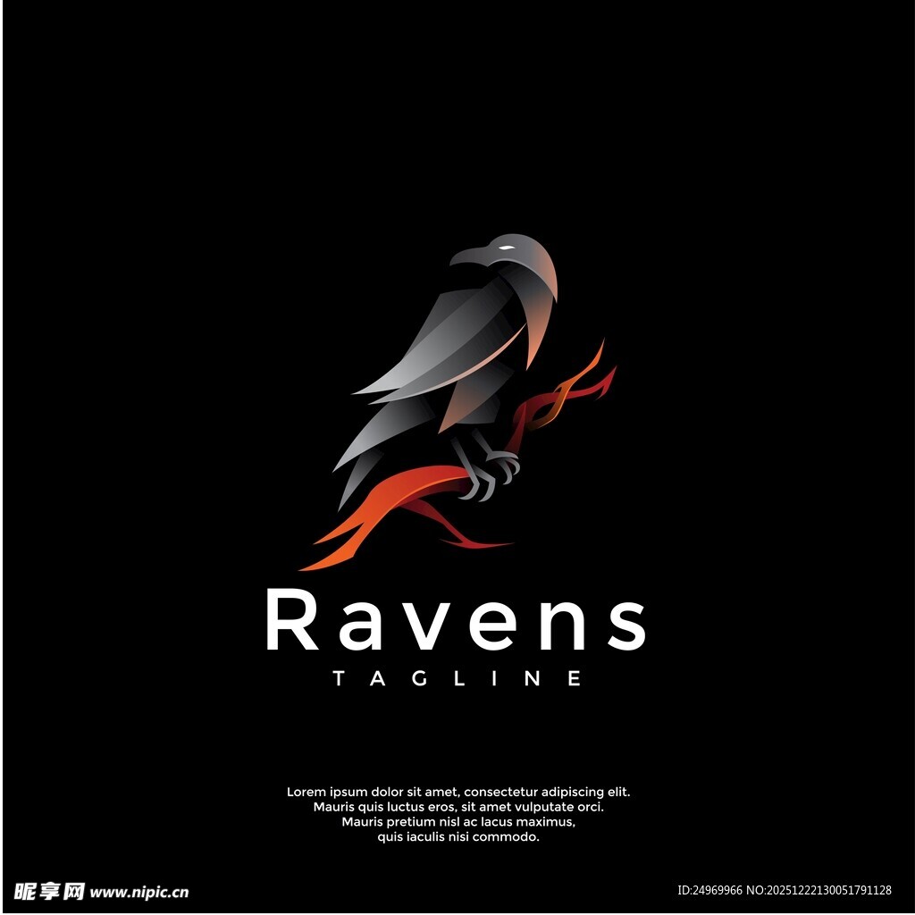 乌鸦标志设计
