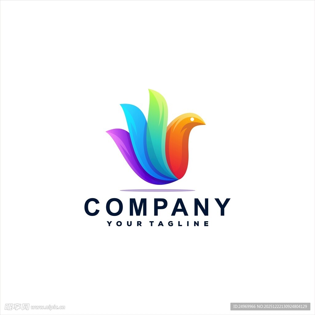 多彩飞鸟公司标志设计