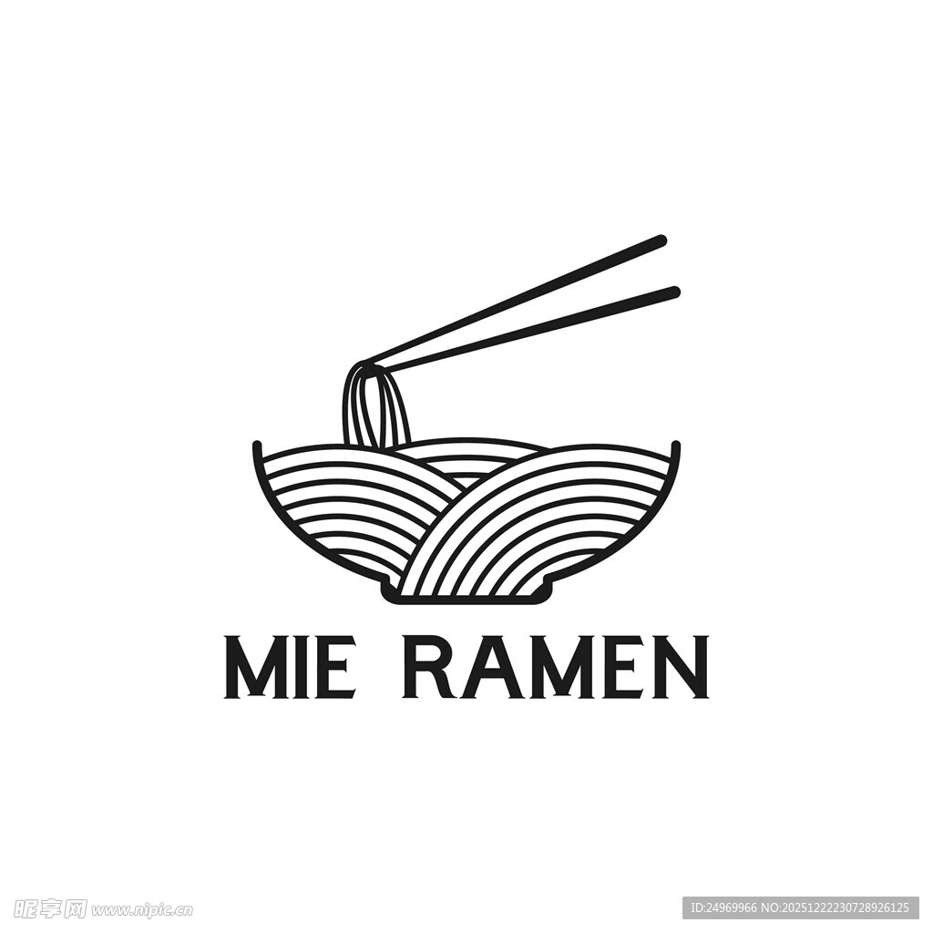 味拉面标志设计